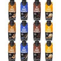 Kit 12 Bebidas Láctea Zero Lactose ProForce 4 Sabores Sortidos 23g 250ml Piracanjuba.