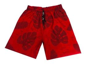 Kit 12 Bermudas Estampada Masculina Infantil Tactel Ref 224