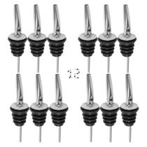 Kit 12 Bico Dosador Inox Biqueira Licor Azeite Xarope Óleo