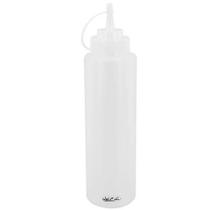 Kit 12 Bisnagas Graduadas Flexíveis 800ml Mixologista Caldas Drinks Transparente