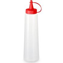 Kit 12 Bisnagas para Molhos 400ml Plástica Ketchup Tampa Ver