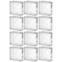 Kit 12 Bloco de Vidro 1 Lado P/ Acabamento 19x19x8 Tradestar