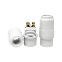 KIT 12 Bocal Pendente Soquete E14 Plástico Branco Decorlux