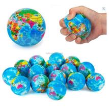 Kit 12 Bola Macia Fisioterapia Anti Stress Massagem Bola/Smile/Mapa Mundial Globo/Futebol Kit 12 Bola Macia Fisioterapia Anti Stress Massagem Bola/Smile/Mapa Mundial Globo/Futebol