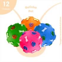 Kit 12 Bolinhas Anti Stress Brinquedo Mordedor Cachorro Pet