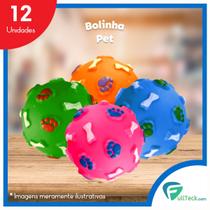 Kit 12 Bolinhas Anti Stress Brinquedo Mordedor Para Cachorro