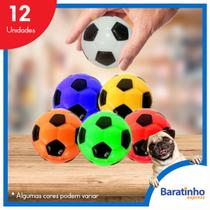 Kit 12 Bolinhas Anti Stress Futebol Apertar Fisioterapia