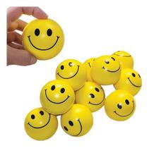Kit 12 Bolinhas Bola Macia Emoji Anti Stress Smile Massagem - Str Store