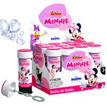 Kit 12 Bolinhas de Sabão Minnie com Joguinho na Caixa Atacado