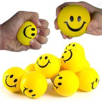 Kit 12 Bolinhas Macia Amarela Emojos Carinha Smile Massagem Apertar Anti Stress Fisioterapia Kit 12 Bolinhas Macia Amarela Emojos Carinha Smile Massagem Apertar Anti Stress Fisioterapia