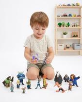 Kit 12 Bonecos Miniatura Zootopia Judy Hopps Coleção Animal Kit 12 Bonecos Miniatura Zootopia Judy Hopps Coleção Animal