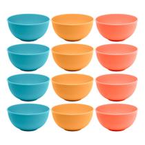 Kit 12 Bowl Fibra de Bambu PP Resistente Stripes Cores Sortidas Tigela 15cm Lyor Kit 12 Bowl Fibra de Bambu PP Resistente Stripes Cores Sortidas Tigela 15cm Lyor