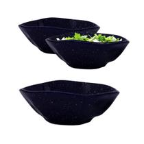 Kit 12 Bowl Tigela de Poke Ryo Safira Oxford 18cm 500mL Açai