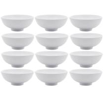Kit 12 Bowls de Melamina 12,5x5cm Cumbuca Pequena Potinho para Sobremesa Frutas