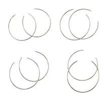 Kit 12 Brincos Argolas bijuteria prata redonda 7cm brilhoso