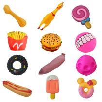 Kit 12 Brinquedos Mordedor Pet Cachorro Filhote Porte Médio