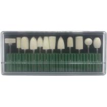 Kit 12 Brocas de Cerâmica Profissionais Lixas Lixadeiras Elétrica Unha Kit 12 Brocas de Cerâmica Profissionais Lixas Lixadeiras Elétrica Unha