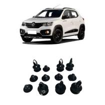 Kit 12 Buchas Moldura Paralama Dianteira Esq/Dir Kwid 17 20