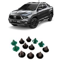 Kit 12 Buchas Moldura Paralama Dianteiro Esq Dir Toro 2020