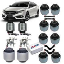 Kit 12 buchas suspensão traseira civic g10 2017 2018 2019 2020 2021 2022 2023