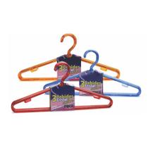 Kit 12 Cabides Acrílico Colorido Para Adulto - Erca