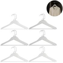 Kit 12 Cabides Premium Plástico Resistente Design Moderno