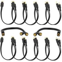 Kit 12 Cabos De Áudio Rca Y 2 Macho Para 1 Fêmea Atacado