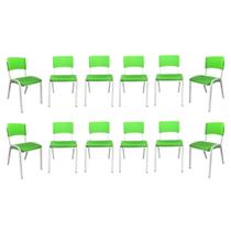 Kit 12 Cadeiras Iso Infantil Verde Limão Brinquedoteca Escola Igreja Creche Empilhavel Kit 12 Cadeiras Iso Infantil Verde Limão Brinquedoteca Escola Igreja Creche Empilhavel