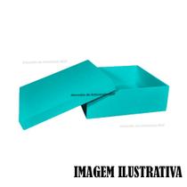 Kit 12 Caixa Quadrada Tampa Sapato 20x20x5 Mdf Madeira Pintado