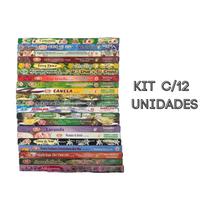KIT 12 Caixas 96Varetas Incenso Indiano Bic Aromas Sortidos KIT 12 Caixas 96Varetas Incenso Indiano Bic Aromas Sortidos