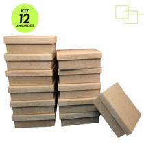 Kit 12 Caixas em MDF para Artesanato Festa 10x10x5