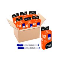 Kit 12 Caixas Marcador CD/Retroprojetor Azul Cx/12 Jocar Office