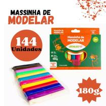 Kit 12 Caixas Massinha De Modelar Leo&Leo 144UN 180g Infantil Escolar 12 Cores Não tóxica Colorida D Kit 12 Caixas Massinha De Modelar Leo&Leo 144UN 180g Infantil Escolar 12 Cores Não tóxica Colorida D