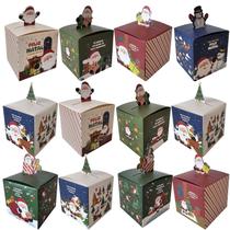 Kit 12 Caixas Natalina Lembrancinha Presentes Papai Noel 9cm