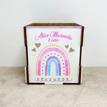 Kit 12 Caixinhas MDF Personalizadas Lembrancinha Festa Tema:Arco-iris Boho Kit 12 Caixinhas MDF Personalizadas Lembrancinha Festa Tema:Arco-iris Boho