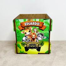 Kit 12 Caixinhas MDF Personalizadas Lembrancinha Festa Tema:Safari Kit 12 Caixinhas MDF Personalizadas Lembrancinha Festa Tema:Safari