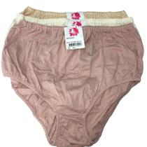 Kit 12 calcinhas adulto 100% algodão plus size modelo 162 luminate tamanhos 48 ao 56