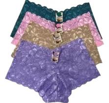 Kit 12 calcinhas calesson shortinhos microfibra renda