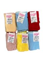 Kit 12 Calcinhas - confort de algodão, Modelo Infantil / Juvenil, menina moça POP moda Intima Kit 12 Calcinhas - confort de algodão, Modelo Infantil / Juvenil, menina moça POP moda Intima