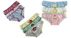 Kit 12 Calcinhas Femininas Infantil Criança Algodão Kit 12 Calcinhas Femininas Infantil Criança Algodão
