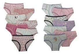Kit 12 Calcinhas Infantil Qualidade Premium Super Conforto