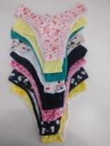 Kit 12 Calcinhas Tanga Em Algodão Adulto Lisa e Estampada Tam. P Kit 12 Calcinhas Tanga Em Algodão Adulto Lisa e Estampada Tam. P