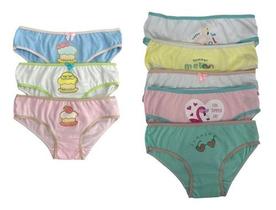 Kit 12 Calcinhasas Femininas Infantil Algodao Qualidade