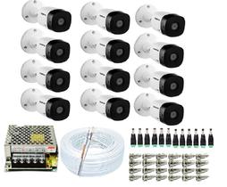 Kit 12 Câmera Intelbras C/ Infravermelho 20m Vhc 1120 B + Assessórios Kit 12 Câmera Intelbras C/ Infravermelho 20m Vhc 1120 B + Assessórios
