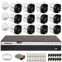 Kit 12 Câmeras de Segurança VHD 1220 B Full Color Full HD 1080p + DVR Intelbras 16 Canais S/Hd Kit 12 Câmeras de Segurança VHD 1220 B Full Color Full HD 1080p + DVR Intelbras 16 Canais S/Hd