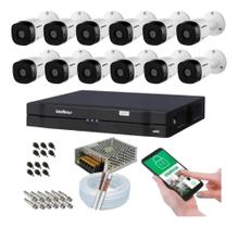 Kit 12 Câmeras Intelbras Multi Hd 1120b Dvr 16 Canais s/ Hd