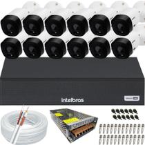 Kit 12 Câmeras Intelbras Multi Hd 1120b Dvr 16 Canais Kit 12 Câmeras Intelbras Multi Hd 1120b Dvr 16 Canais