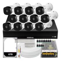 Kit 12 Câmeras Intelbras Vhl 1220 Full Hd 20m Dvr 1016-c 6tb