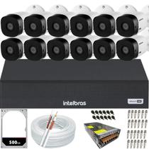 Kit 12 Câmeras Intelbras VHL 1220B Full HD DVR MHDX 1116c HD 500GB Kit 12 Câmeras Intelbras VHL 1220B Full HD DVR MHDX 1116c HD 500GB