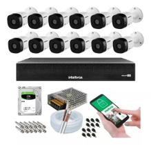 Kit 12 Câmeras Multi Hd Intelbras 1120b Dvr 16 Canais Com Hd 4tb Kit 12 Câmeras Multi Hd Intelbras 1120b Dvr 16 Canais Com Hd 4tb